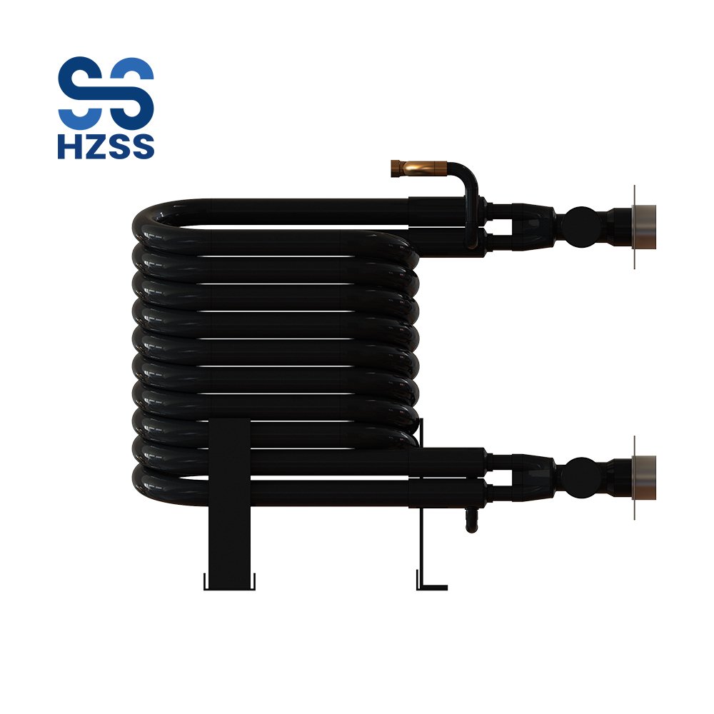 HZSS Factory Strength U Type Spiral Heat Exchanger Long Service Life Copper Heat Pump Condenser for Heat Pump