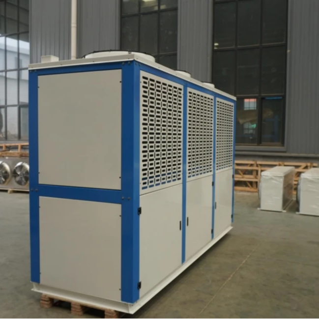 Cheap FNVB Type Medium Temperature Refrigeration Condensing Unit for Sale Air Cooled Condenser Cold Room Food Beverage Factory