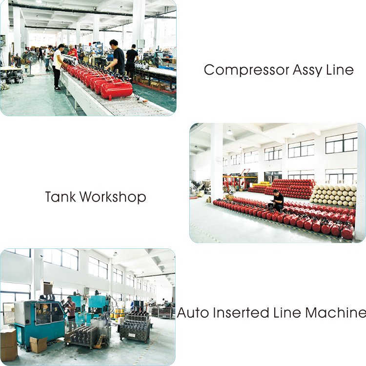 10 Gallon 40L 3HP 240V Copper Wire AC Piston Portable Air Compressors for Industry