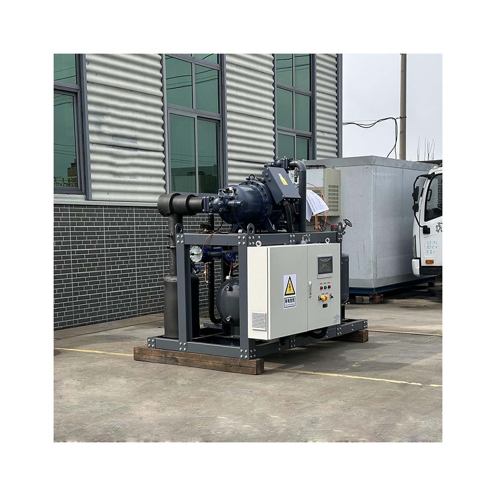 80HP Screw Compressor Air-cooled Evaporative Condenser Freezer Room Condensing Unit