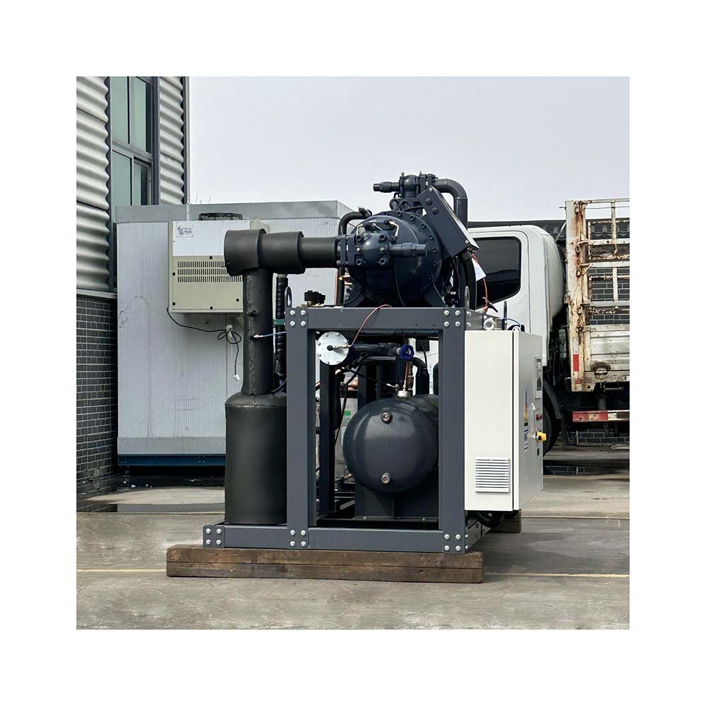 80HP Screw Compressor Air-cooled Evaporative Condenser Freezer Room Condensing Unit