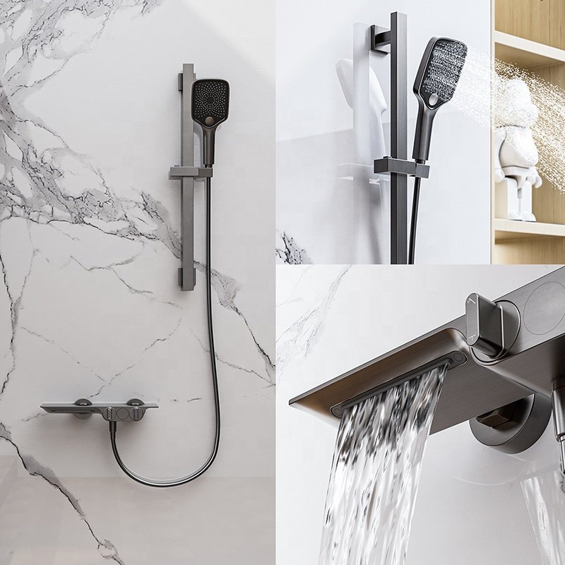 Popular Shower Cabin Wall Mounted Hot and Cold Shower Faucets Bathtub Rainfall Shower Set
