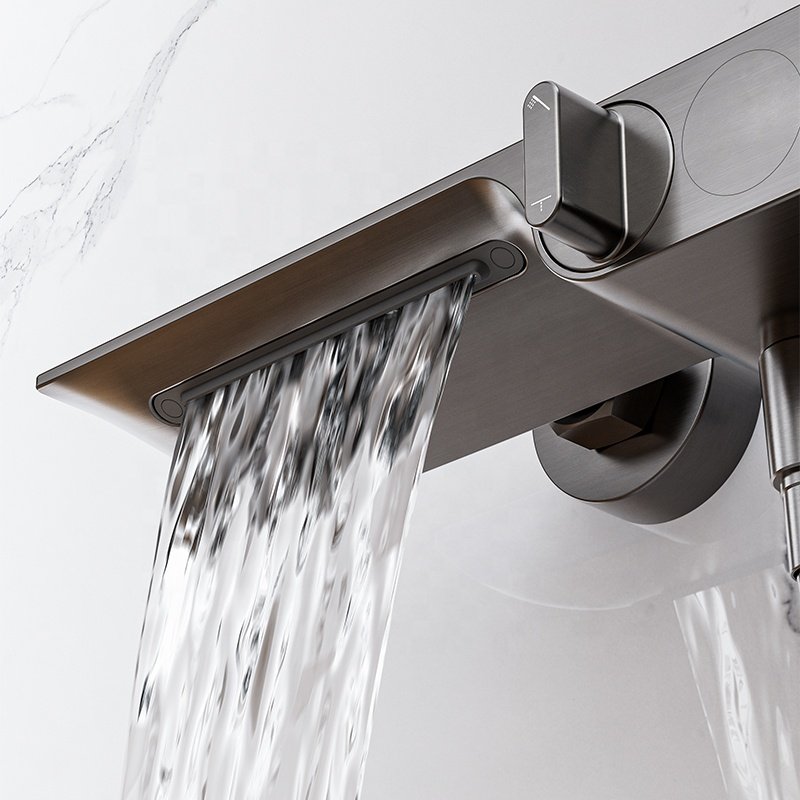 Popular Shower Cabin Wall Mounted Hot and Cold Shower Faucets Bathtub Rainfall Shower Set
