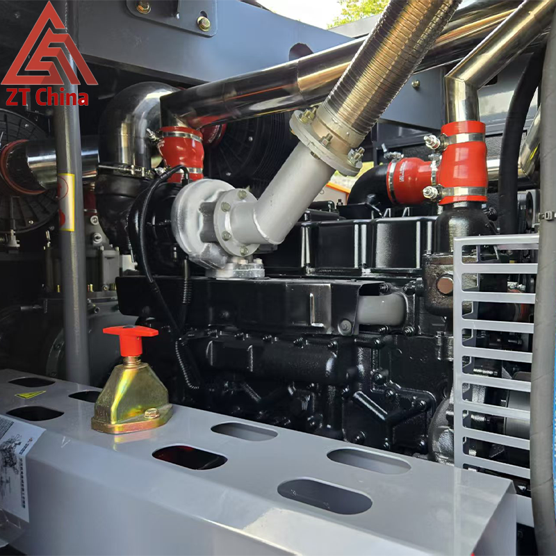 New 34 Bar High-Pressure Screw Mobile Diesel Engine Powered Air Compressor Portable for Well Drilling