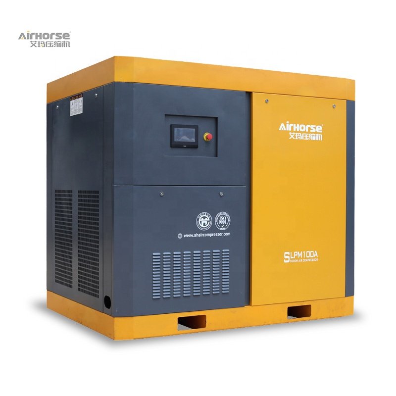 Two-stage Compression 75kw 100hp air Compressor with Dual Motor Dual air End Inverter 37kw 55kw VSD Screw air Compressor