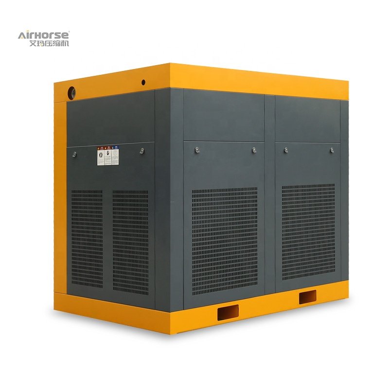 Two-stage Compression 75kw 100hp air Compressor with Dual Motor Dual air End Inverter 37kw 55kw VSD Screw air Compressor