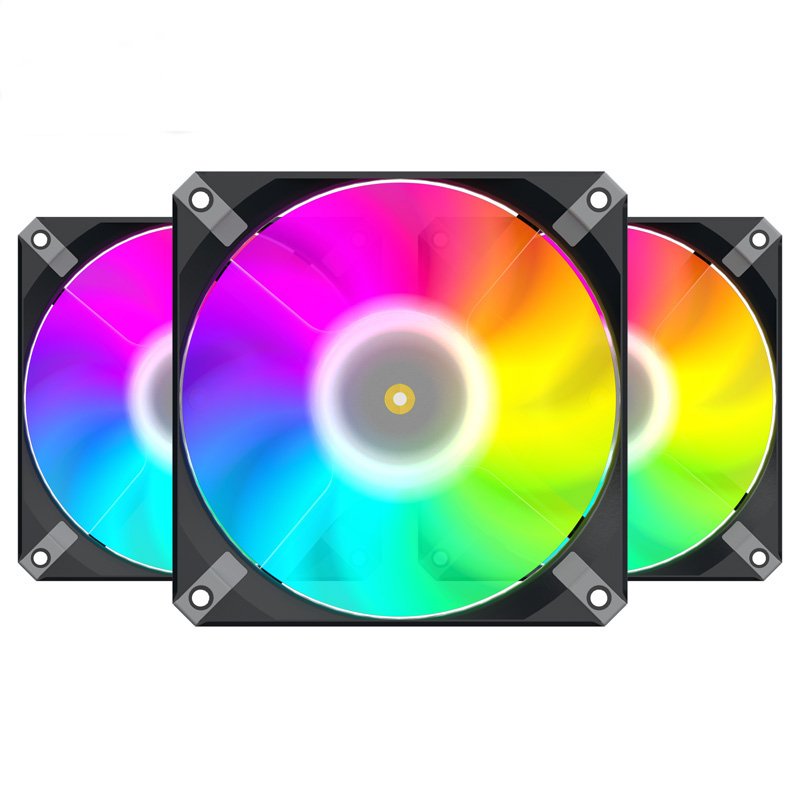 120mm Cooling Blower PWM Argb Fan Low Noise High Speed Computer Case RGB Cooler Fans for CPU Cooler