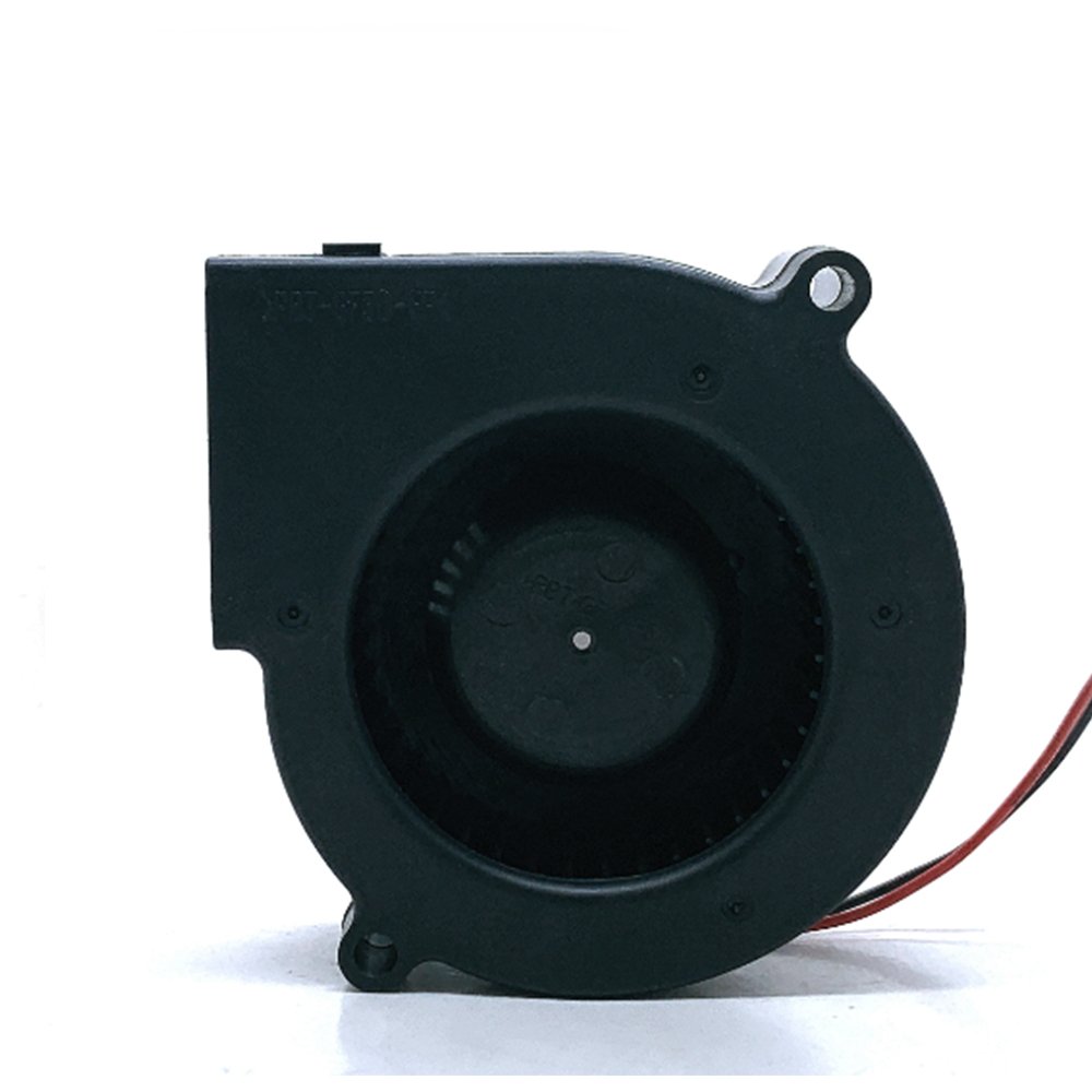 7530 DC 12V Double Ball Fan Blow Radial Cooling Fan Hydraulic Sleeve Bearing Fan Cooler Radiator
