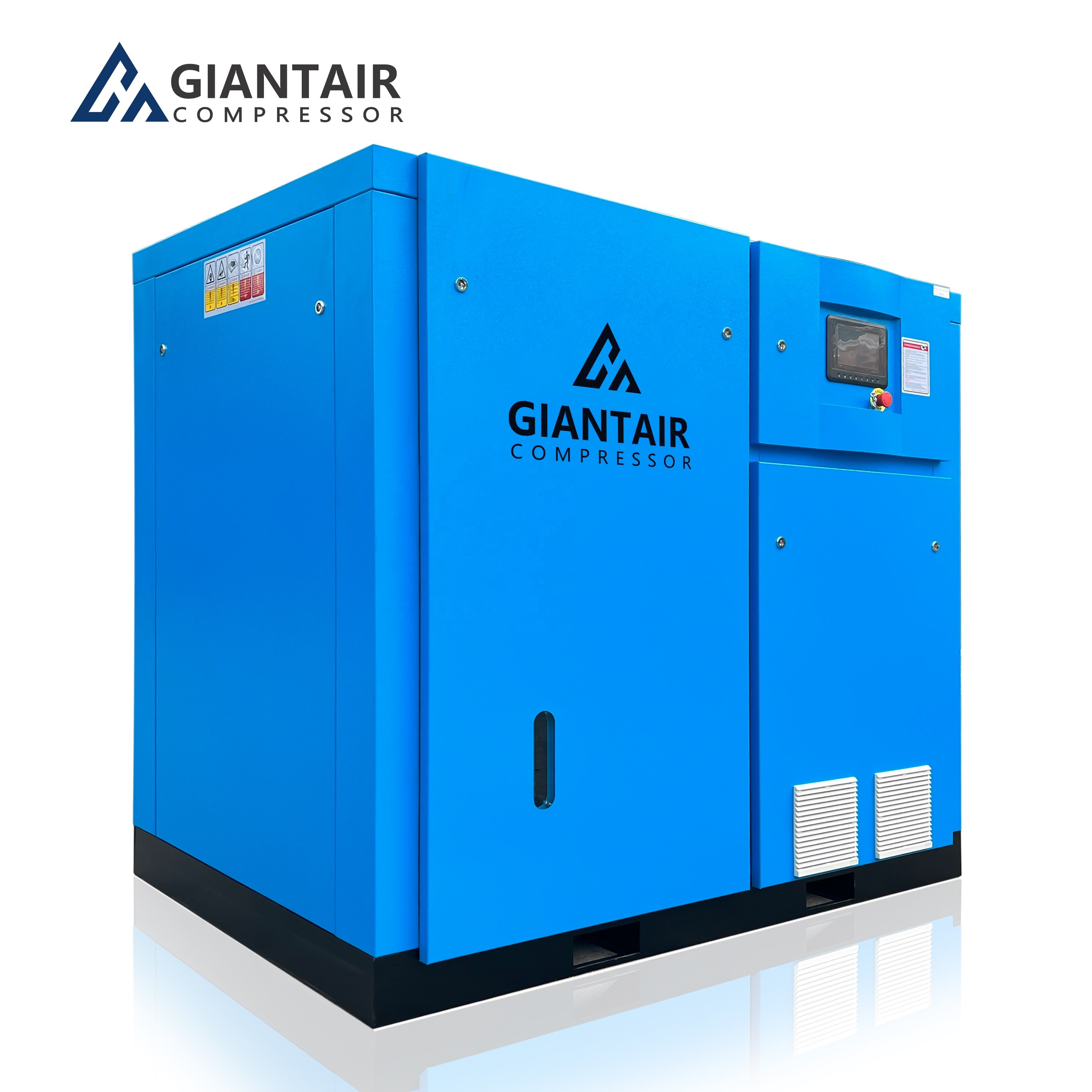 GIANTAIR Industrial 75kw 90kw 110kw 132kw 7-10bar High Efficiency Energy Saving Vsd Screw Air Compressor for air System