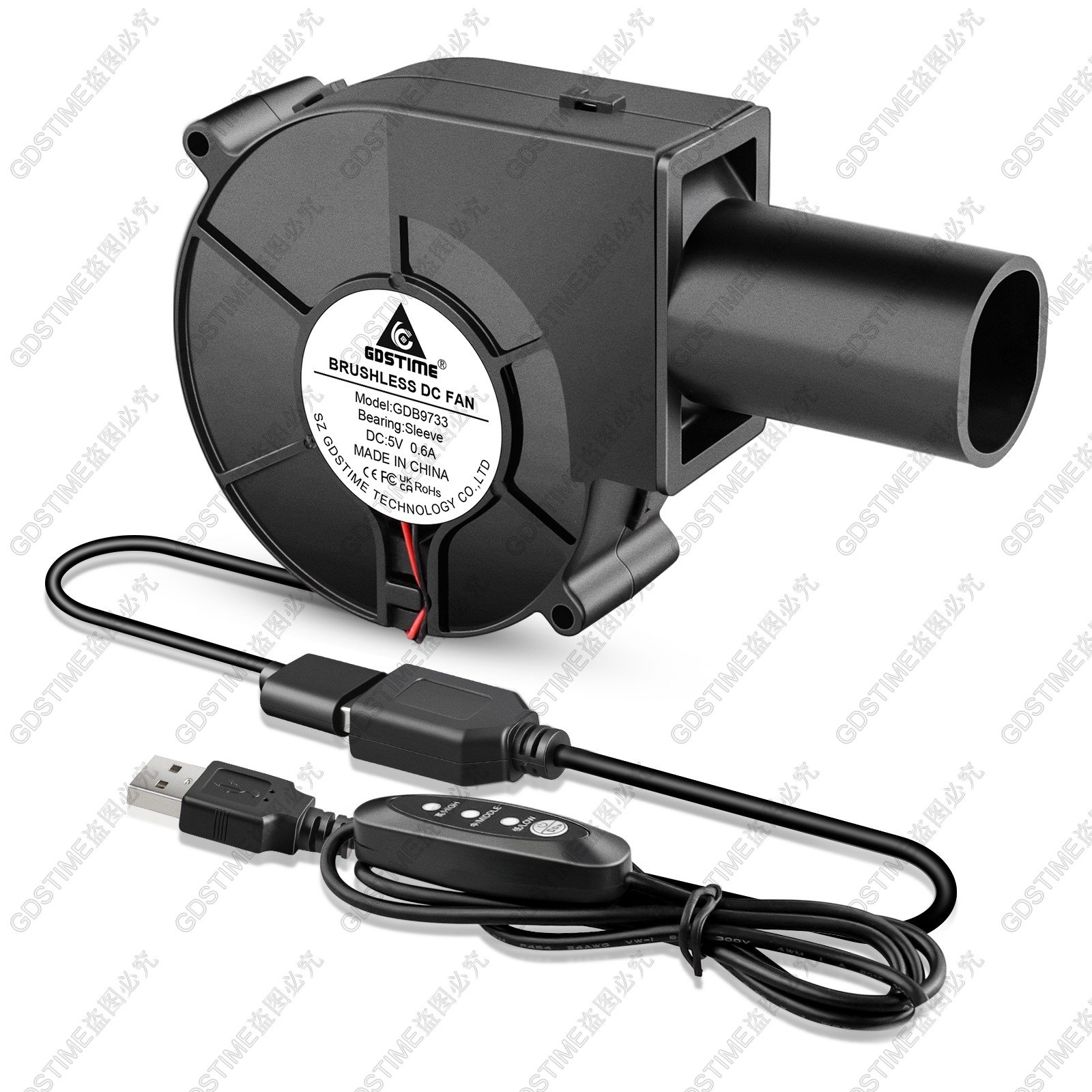 High Speed Strong Waterproof 97mm X 33mm 4 Inch 9733 24V DC Brushless Turbine 12v Blower Fan