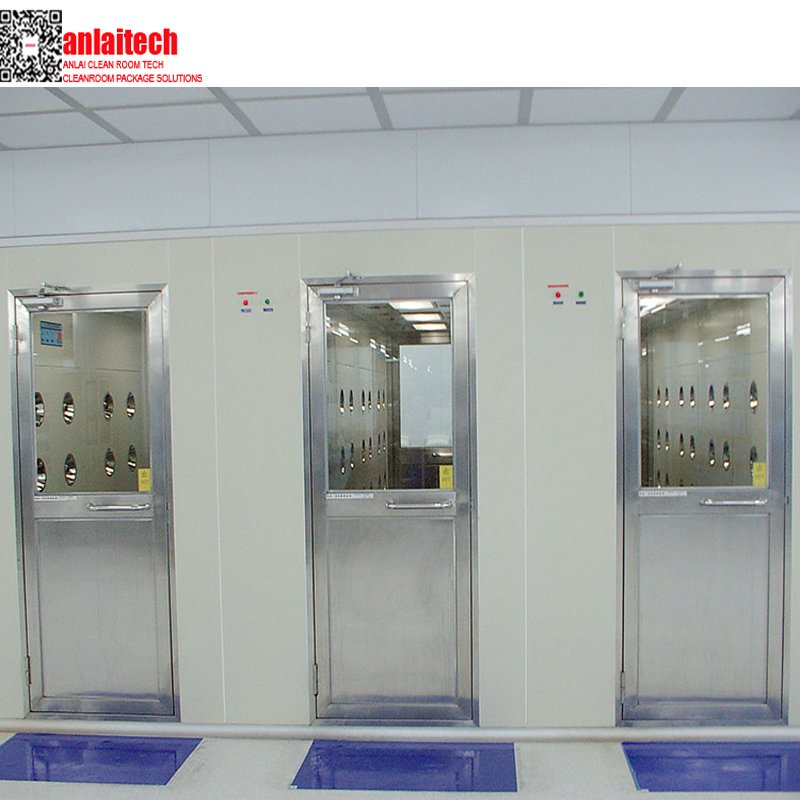 China Air Shower Clean Room air Shower Cabin With Powder Coating Steel Frame Factory