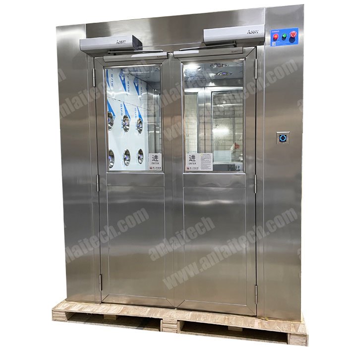China Air Shower Clean Room air Shower Cabin With Powder Coating Steel Frame Factory