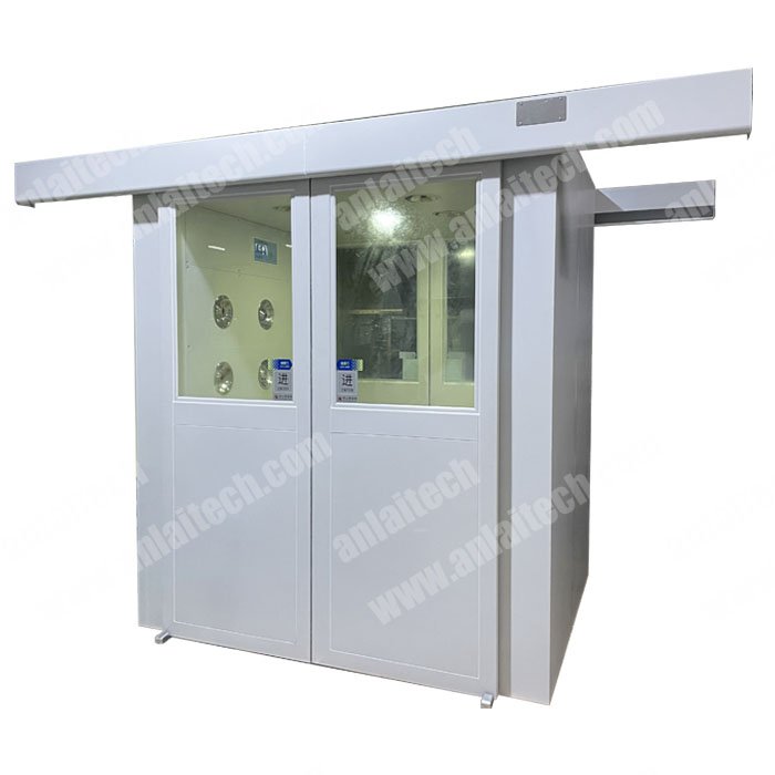China Air Shower Clean Room air Shower Cabin With Powder Coating Steel Frame Factory