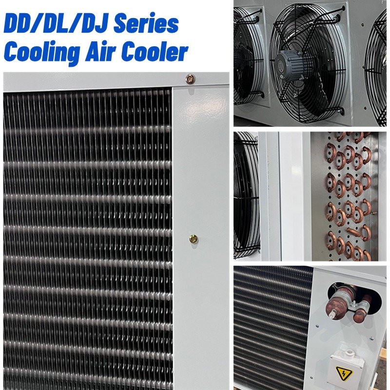 2 Fan Air Cooler 9.4KW Hot Sale 400mm Fan Condensing Unit Evaporator Use for Medium High Temperature Cold Storage Room