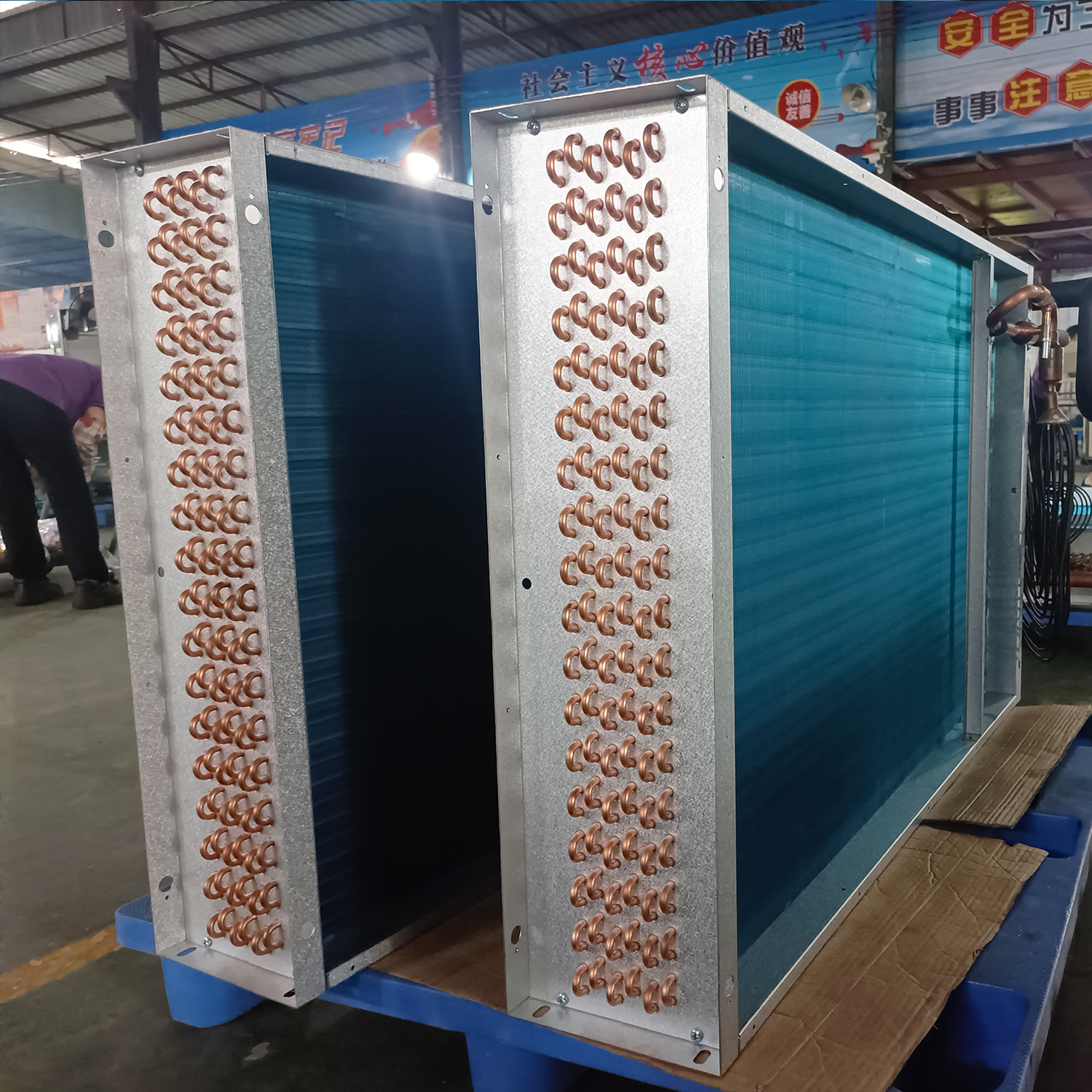Factory Direct Sale Refrigeration Copper Tube Fins Aluminum Ice Cube Evaporator Condenser