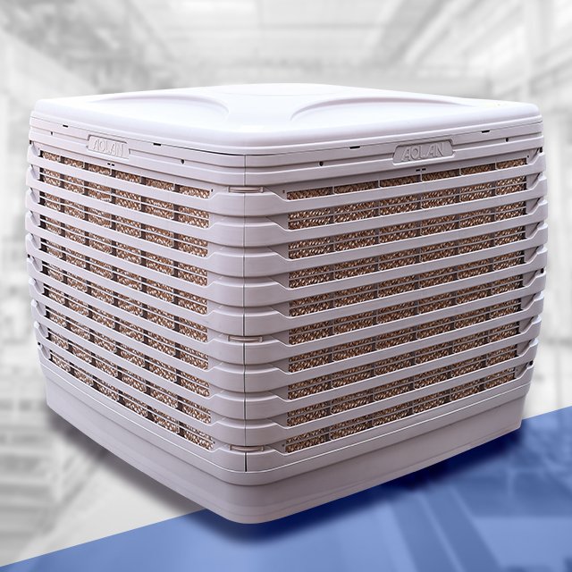 18000 Cmh Axial Flow Grey White New PP Material Evaporative air Cooler Multi-speed, Inverter