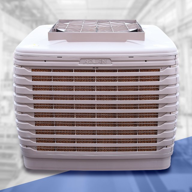 18000 Cmh Axial Flow Grey White New PP Material Evaporative air Cooler Multi-speed, Inverter