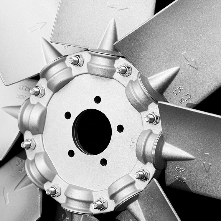 8 Leaves Aluminum Alloy Axial Fan Blade For Snow Blower Cooling Fan Impeller For Vehicle