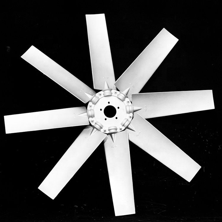 8 Leaves Aluminum Alloy Axial Fan Blade For Snow Blower Cooling Fan Impeller For Vehicle