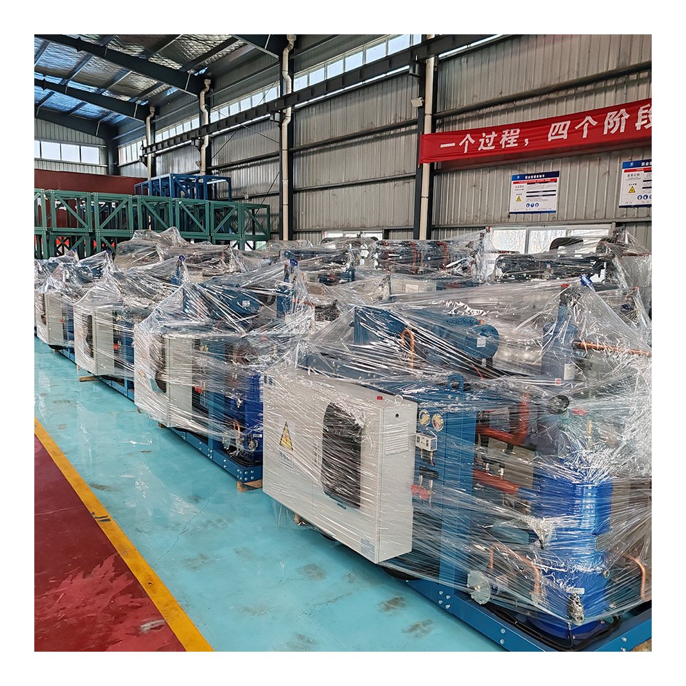 Air Evaporating Cooled Packaged Unit Middle&high Temperature Screw Refrigeration Condensing Units with Screw Compressor