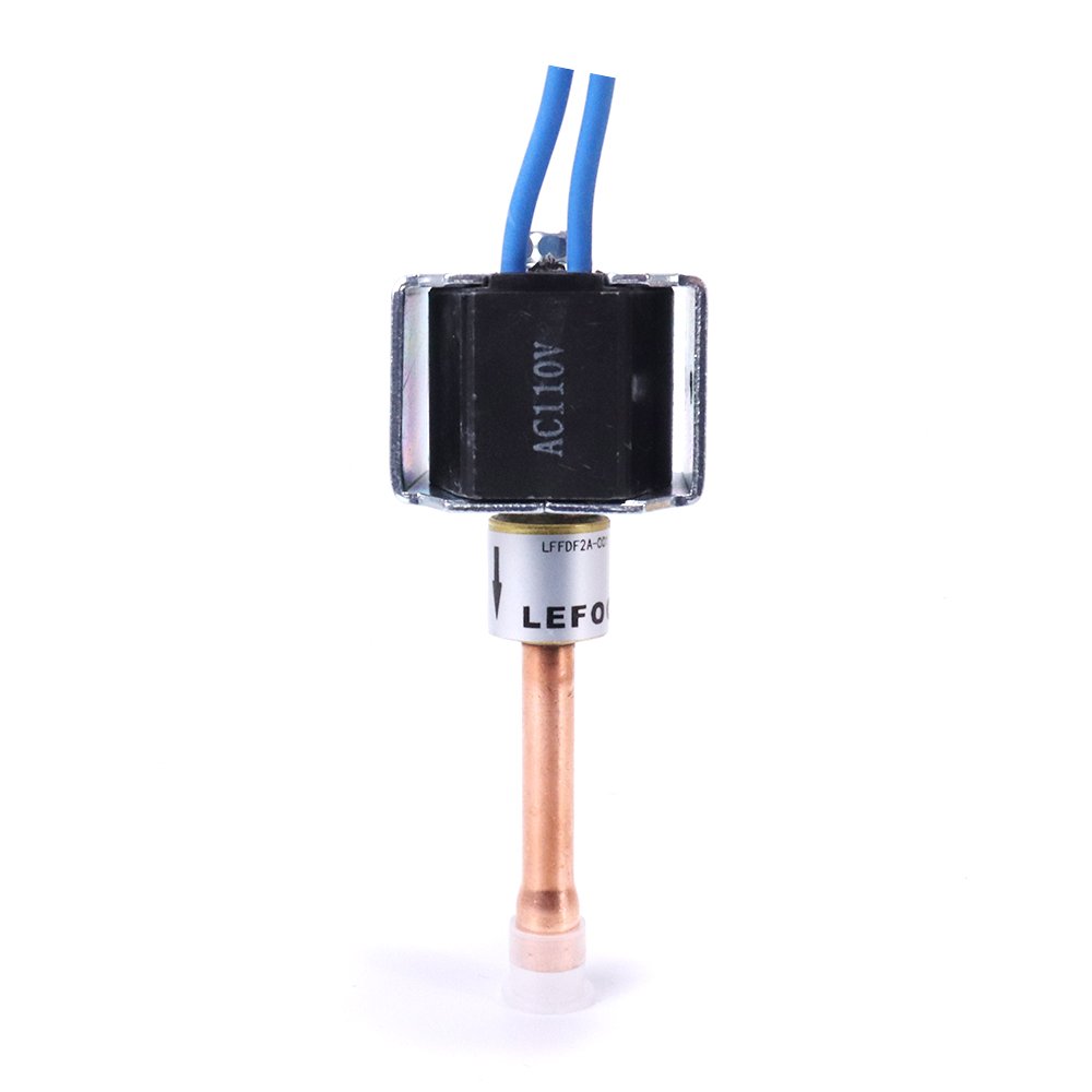 LEFOO Mini -Flow Copper Pilot-operated Solenoid Valve Refrigeration System For Central air Conditioners AC220V