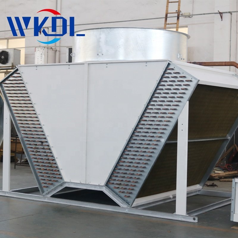 China Factory V Shape Fin Adiabatic Precooling Dry Cooler with Spray