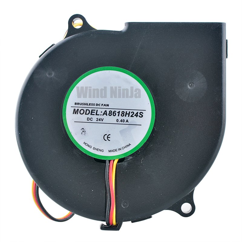 A8618H24S 90mm Blower Fan 86x90x18mm DC24V 0.40A 3pin High Speed Centrifugal Fan Cooling Fan for Inverter Printers