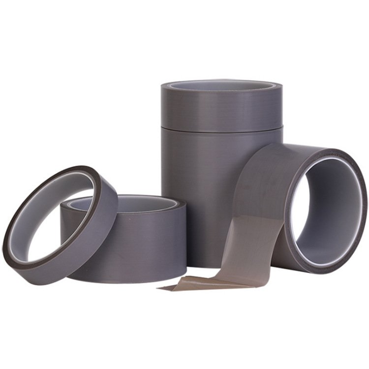 300 Degrees Heat Resistance Self Adhesive Silicone Gue Grey Color PTFE Pure Film Tape