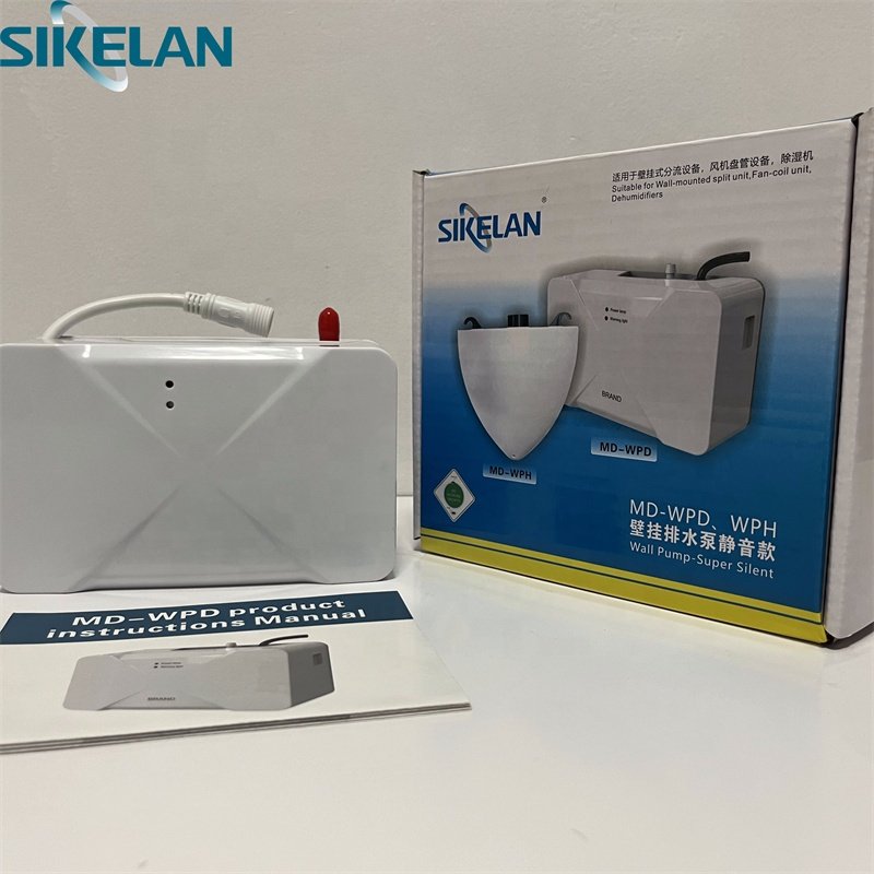 Sikelan Condensate Pump MD-WPD Series AC Wall Pump-Super Silent for Wall-mounted Split Unit Fan-coil Unit Dehumidifiers 110-240V
