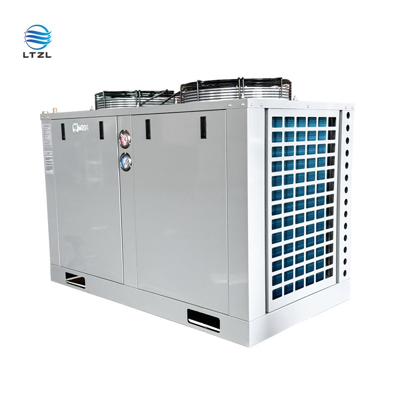 3hp 5hp 6hp 380V Chiller Condensing Unit, Evaporative air Cooler for Explosion Proof Refrigerator, Cold Room Mobile Cold Storage