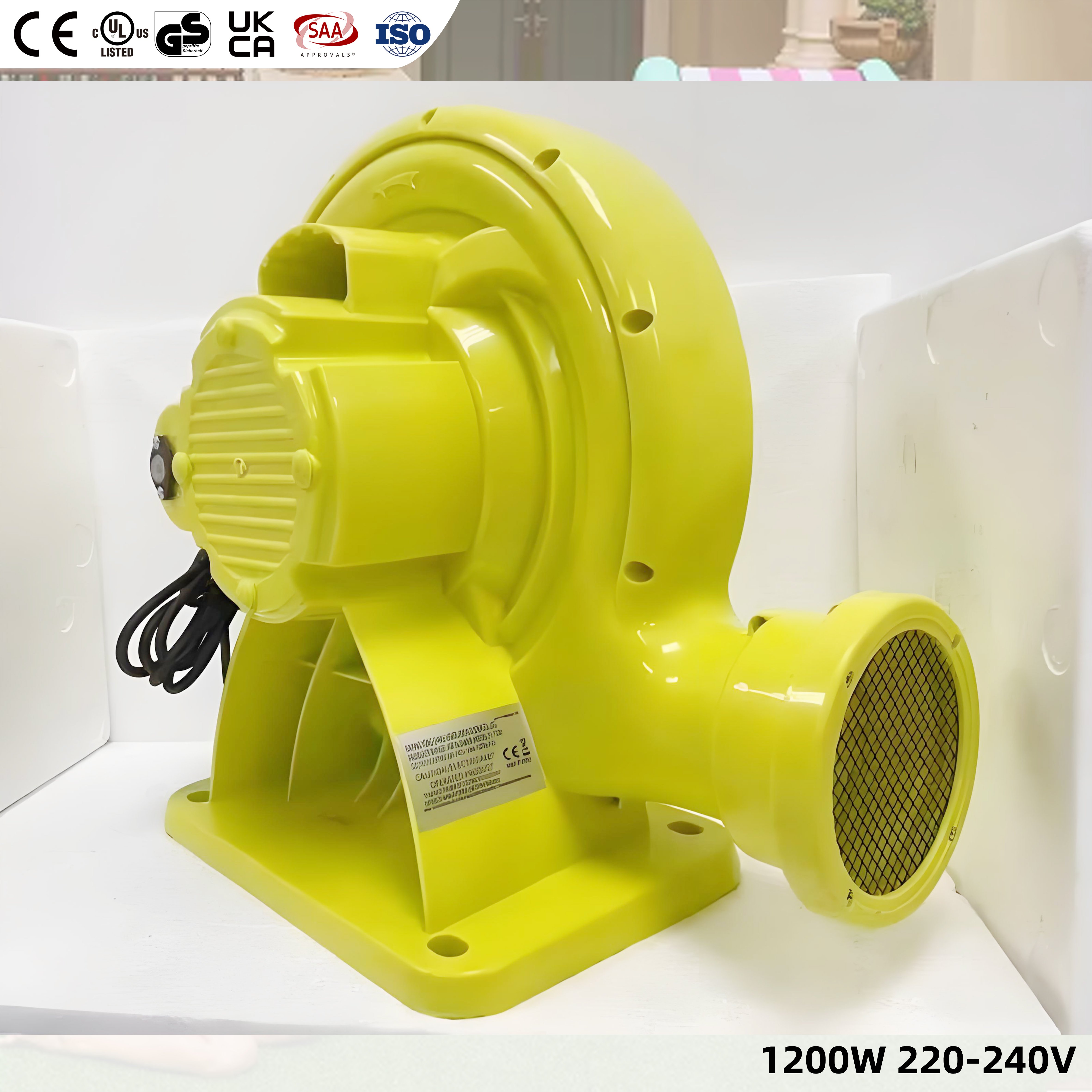 1100W Medium pressure plastics air blowers 1100 Watt air blower fan for inflatable competitive factory prices