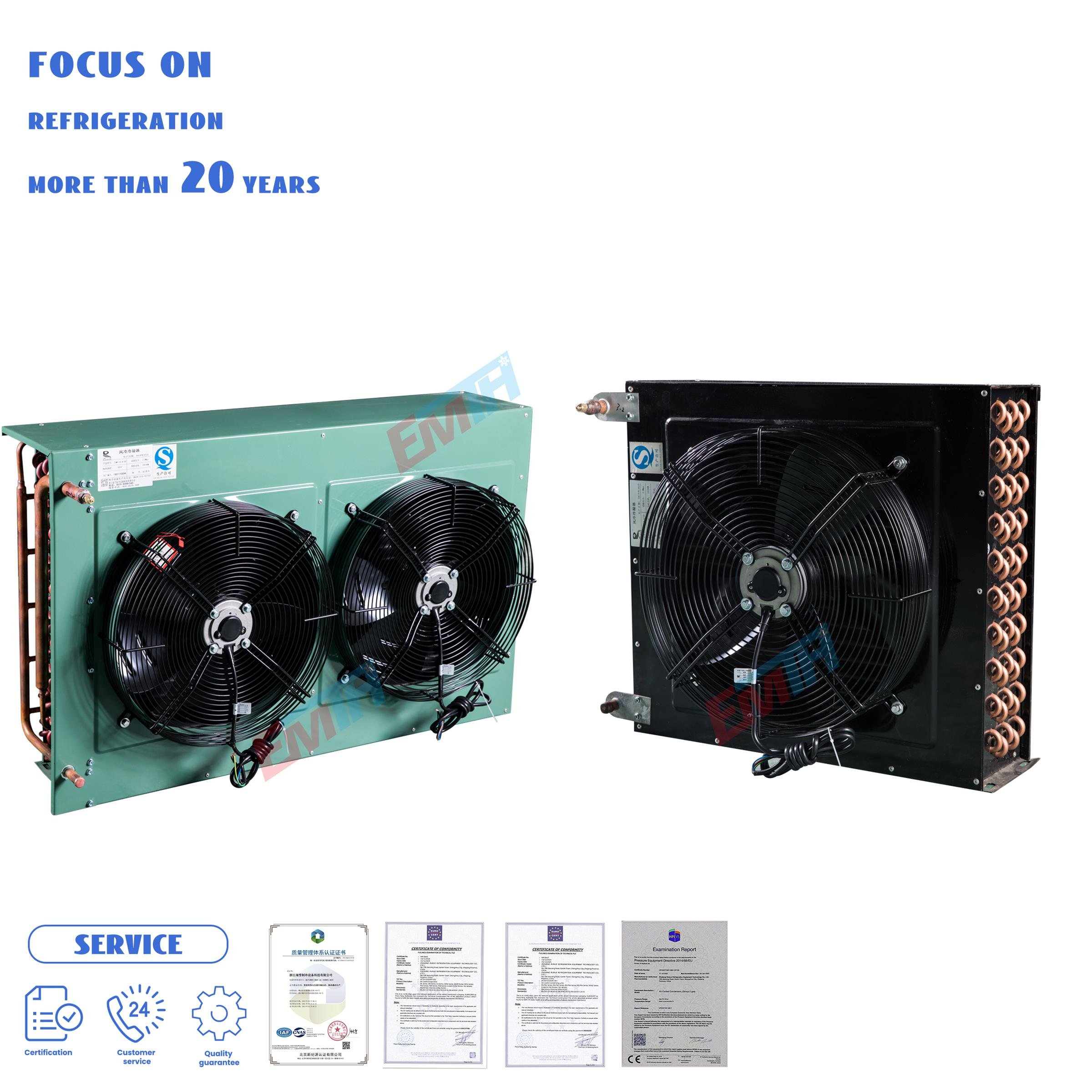 EMTH Factory Customize Refrigeration Condenser Coil Bus Air Conditioner Condenser for Refrigeration Parts Application