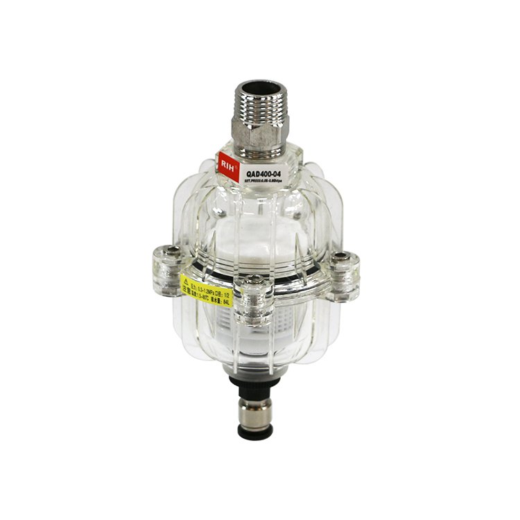 High Quality air Compressor Parts QAD400-04 1/2 "transparent Cup Compressed air Precision Filter Condensing Automatic Drain