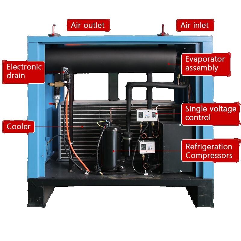 Hot Sale Dryer Refrigerated air Dryer 7.5kw 90kw Spare Part air Screw Compressor