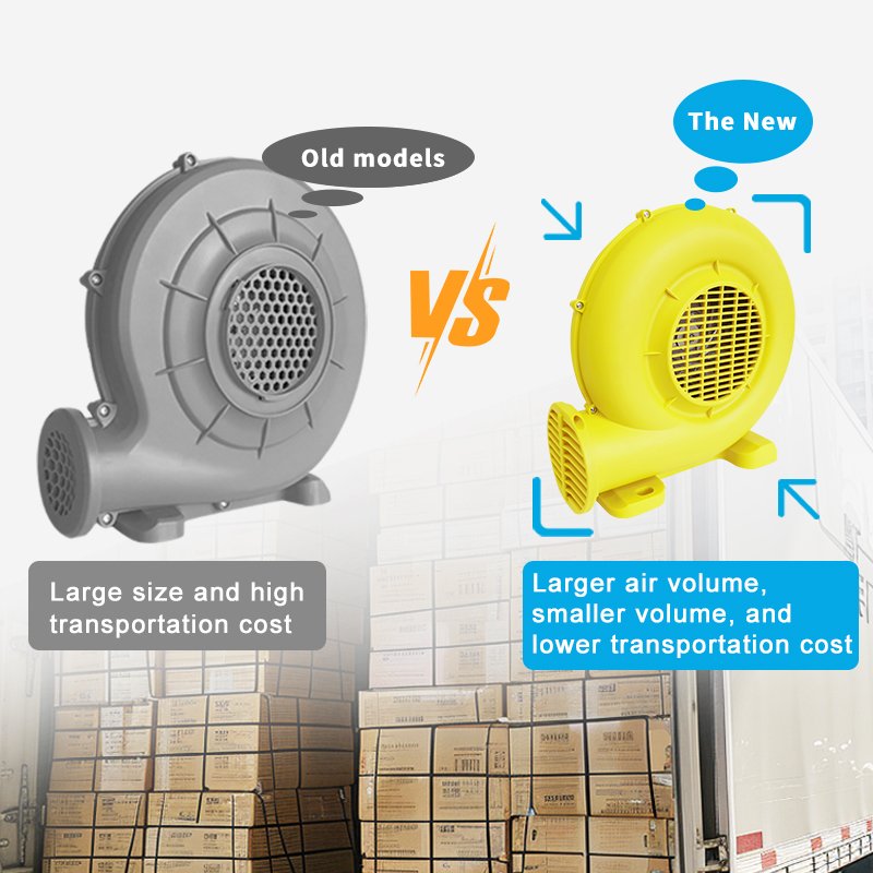 High Pressure Plastics air Blowers 380 Watt air Blower Fan for Inflatable