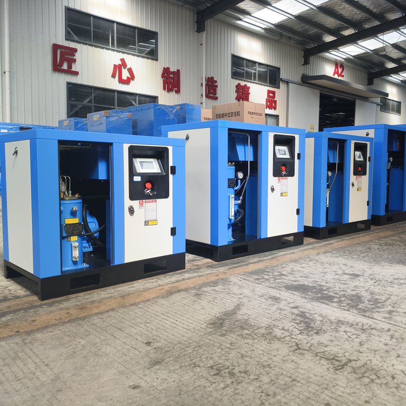 40CFM 15HP Industrial Rotary Screw Air Compressor 230V 116PSI Automation Touch Screen Air Compressor