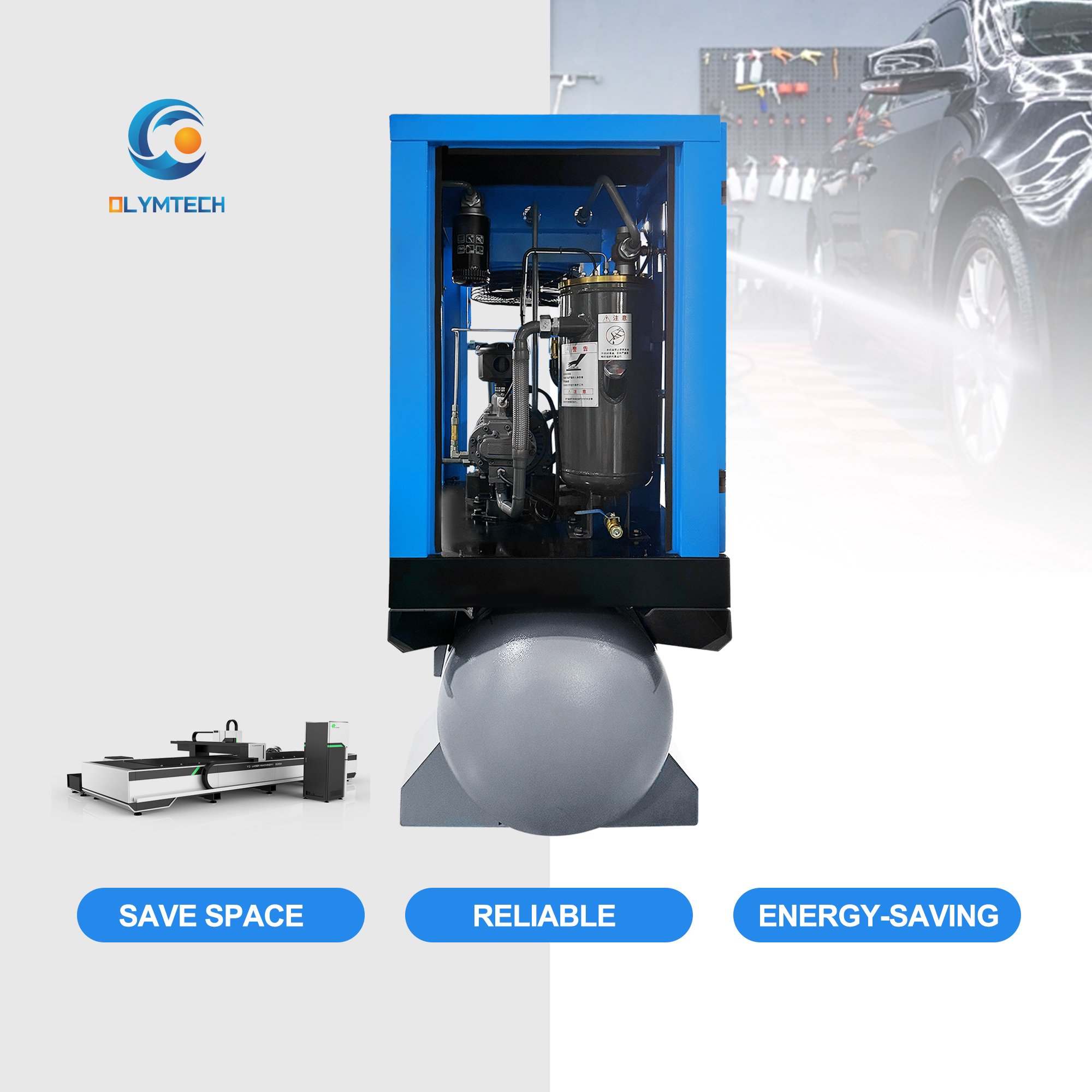 Olymtech Small Screw Type air Compressor Price Refrigeration Screw Compressor Manufacturers