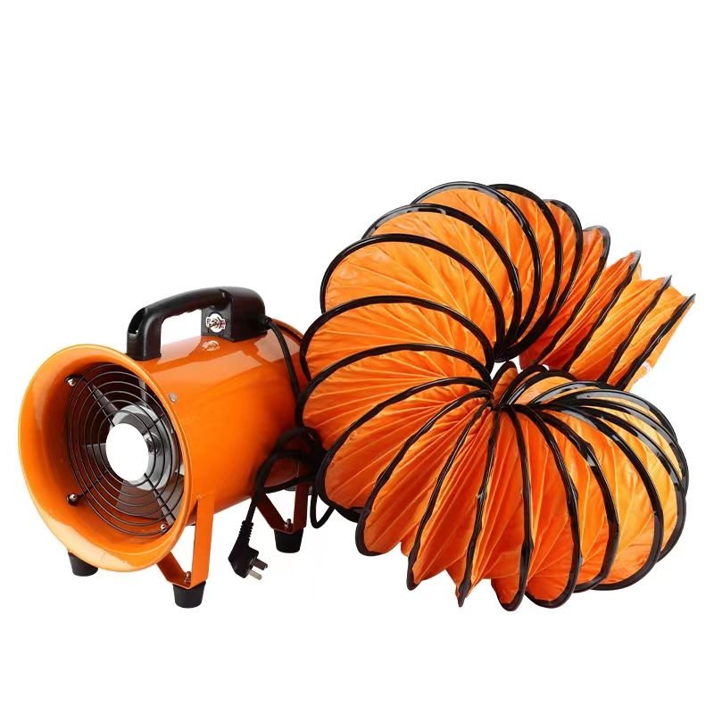 High Temperature Proof Industrial 12" Blower Fan 220v Axial Air Extractor for Basement Ventilation