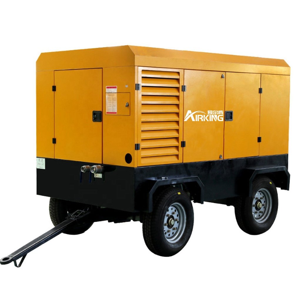 Airkingcompressor 185 kw 24m3/min 14 Bar Electric Moving Screw Air Compressor Portable Electric Air Compressor