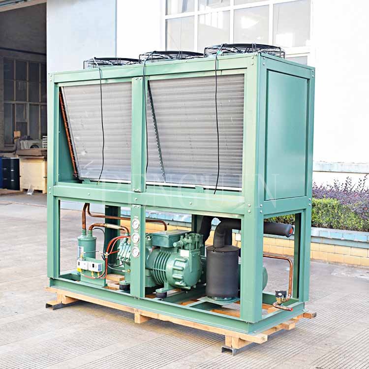 High Quality 30HP Low Noise Reciprocating Refrigeration Compressor Box Type Air Cooled Freezer Condensing Unit