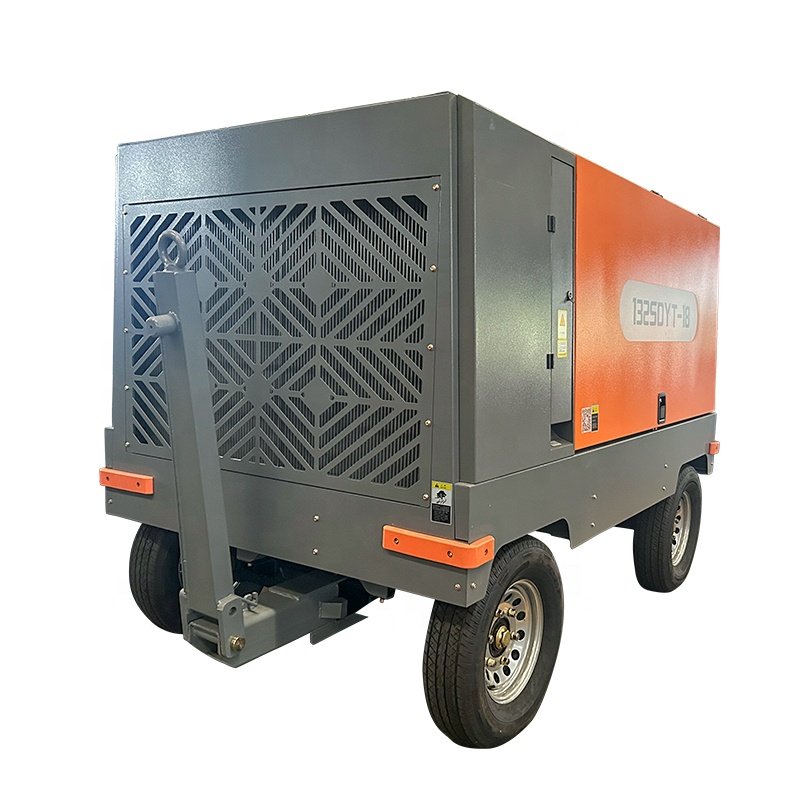 Mining Drilling Electric air Compressor Portable Oilless Silent Screw Air Compressor 132Kw 18Bar for Drilling Rig