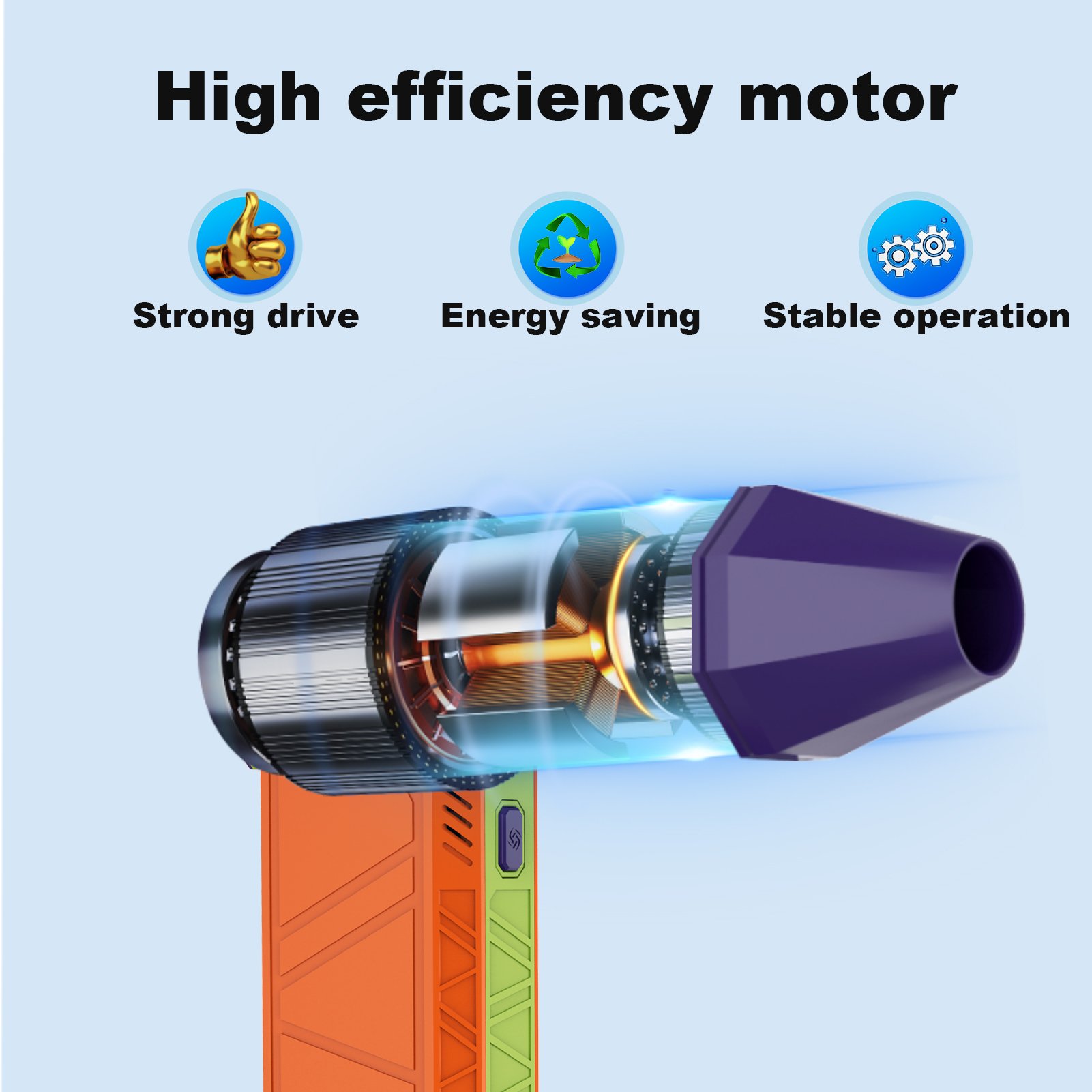 Jarvis Electric air duster 130000rpm air Blower Electric Portable Professional Dryer Blower Hand Wind Jet Fan Portable Blower