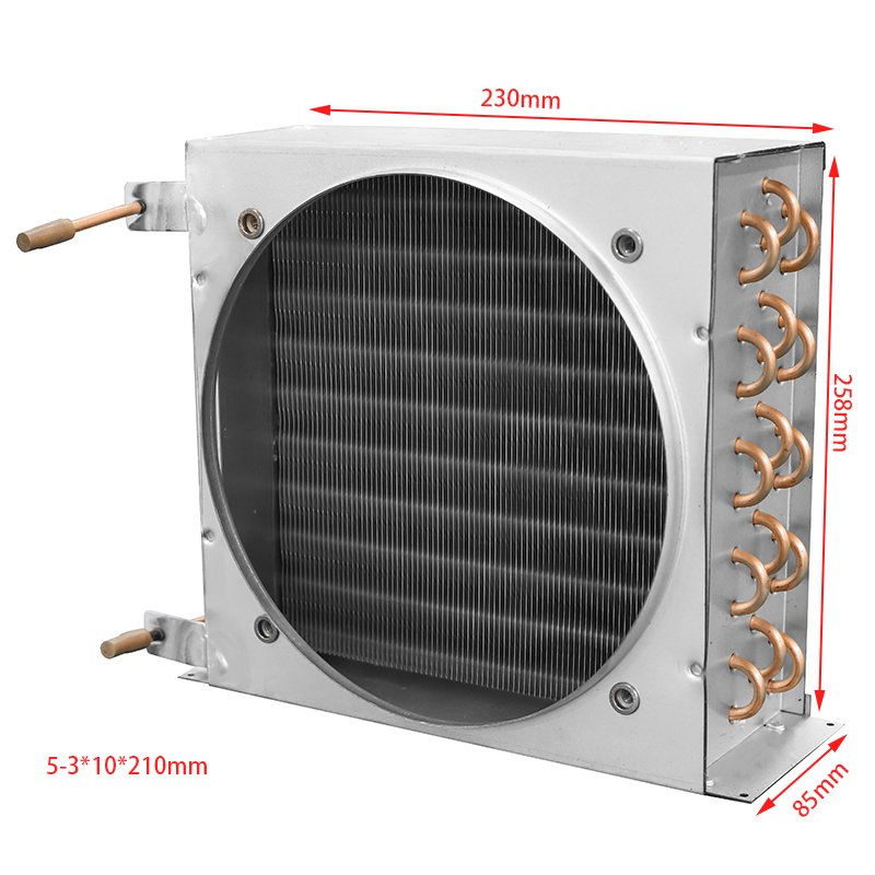 Copper Tube Aluminum Fin Condenser for Refrigeration Equipment
