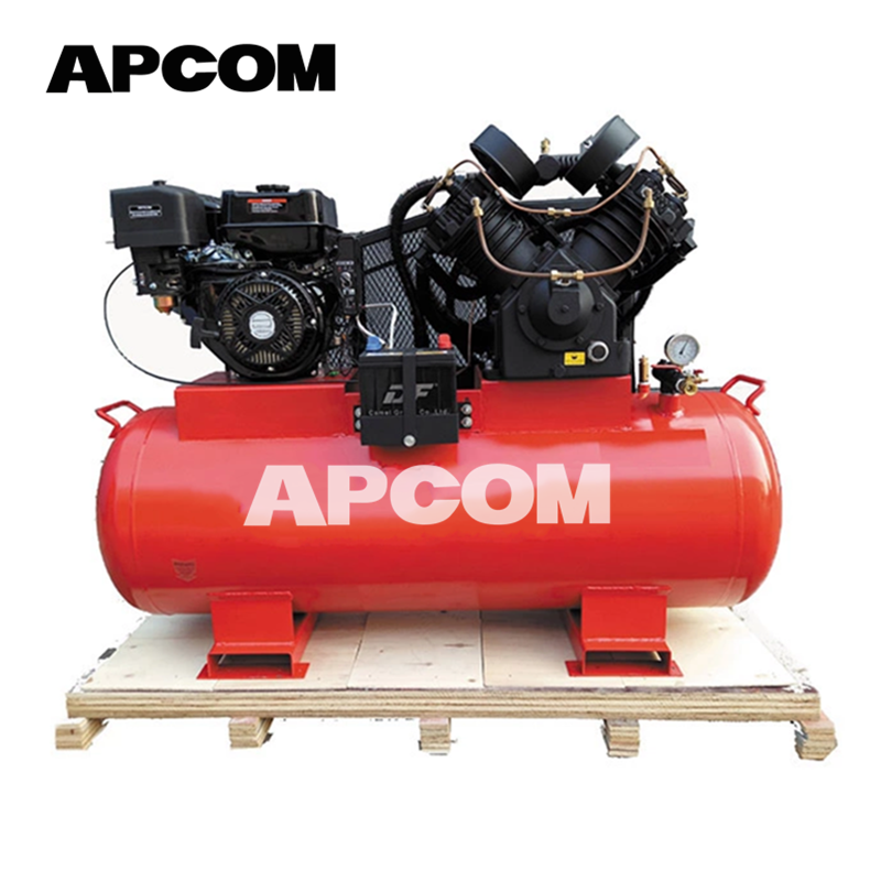 APCOM 6HP 8HP 10HP Gasoline Air Compressor 8 Bar12 Bar 16Bar Petrol Air Compressor Cheap for Sale