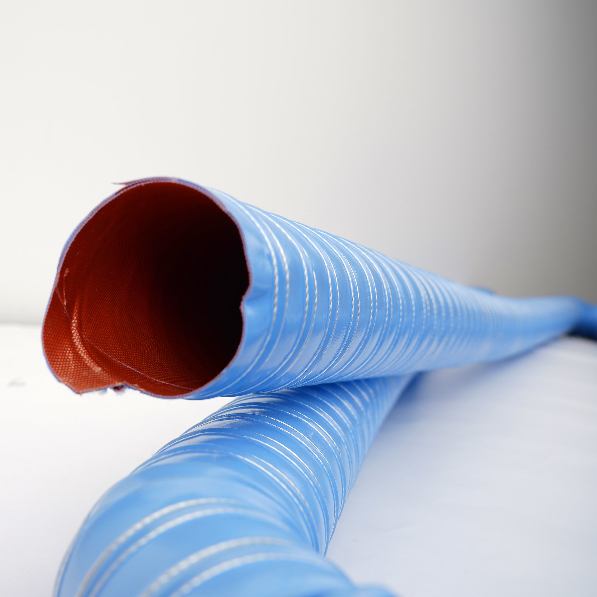 High Temperature Resistance 2 Ply Air Ducting Silicone Flexible Hose Air Conditioning Type High With Steel Wire Reinforced