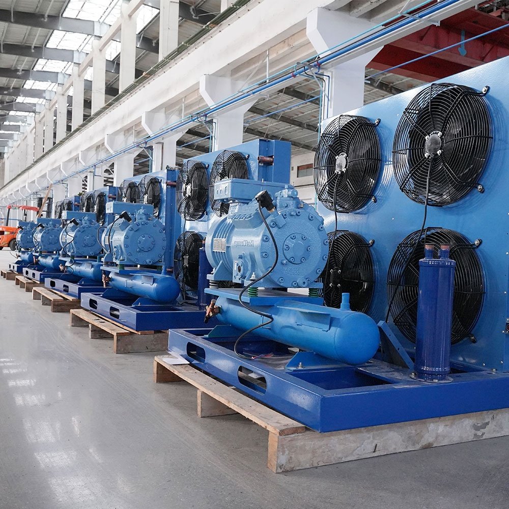 Hot Sale Cold Room Cold Storage High Performance Two Stage RefComp Compressor Air Cooled Condensing Unit