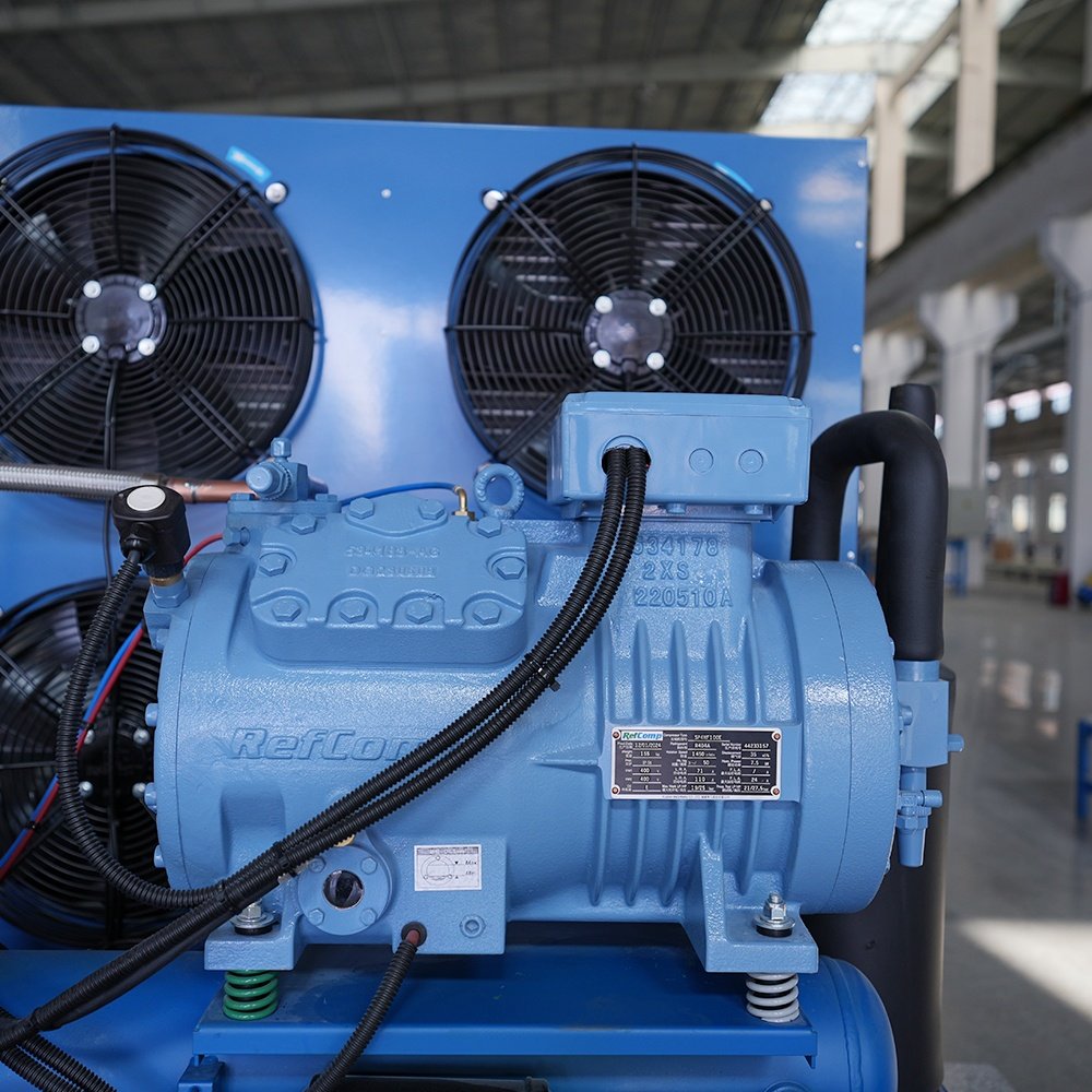 Hot Sale Cold Room Cold Storage High Performance Two Stage RefComp Compressor Air Cooled Condensing Unit