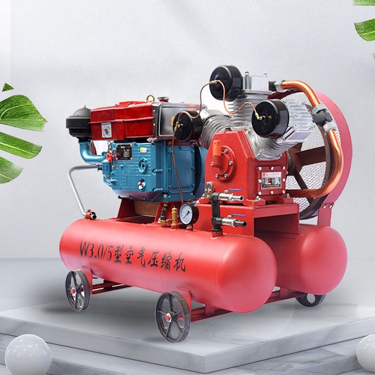 SHARPOWER Mining Machine Mobile w 3.0/5 W-3.5/5 diesel Engine air Compressor for Jack Hammer Digging Rig