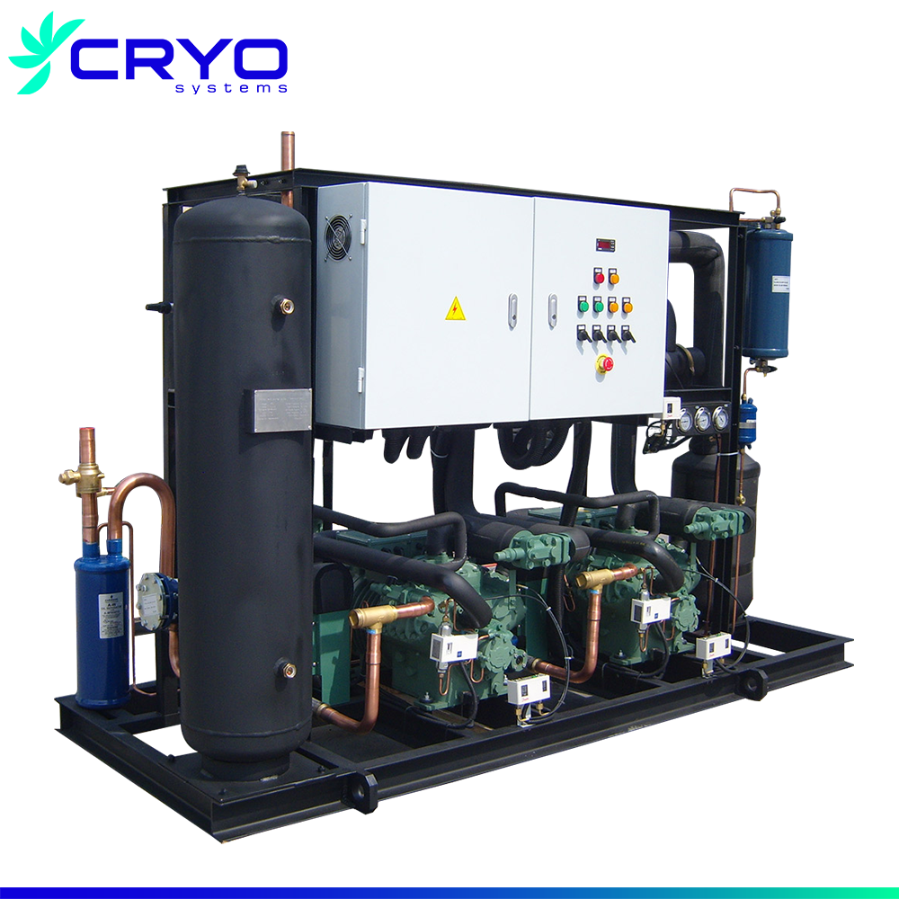 Blast Freezer Tunnel Low Industrial /double Screw Parallel Compressor Unit for Sale