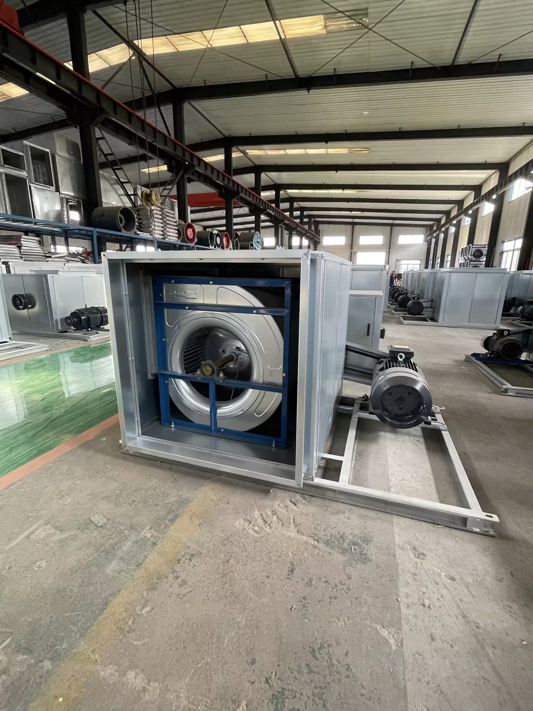 Large Centrifuge Machine Ventilation for Mall Low Noise Double Inlet air Supply Fan Exhaust Fan